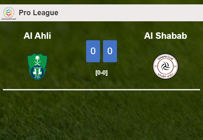 Al Ahli draws 0-0 with Al Shabab on Saturday