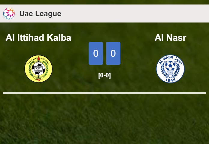 Al Ittihad Kalba draws 0-0 with Al Nasr on Sunday