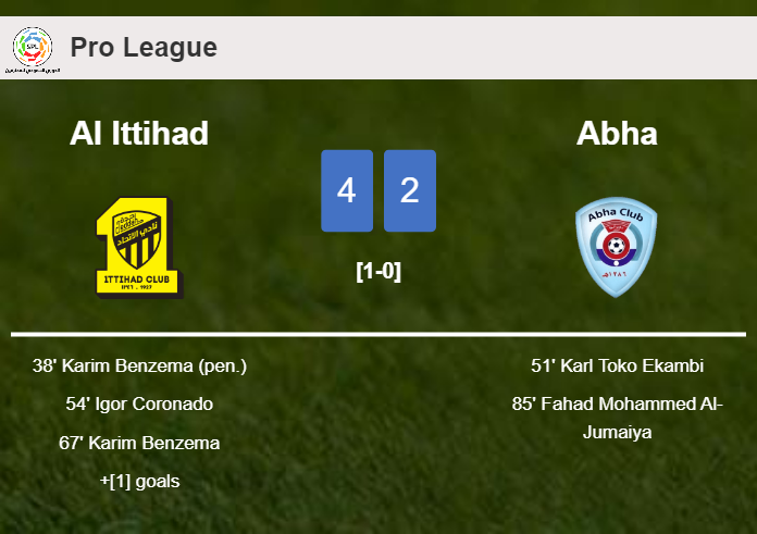 Al Ittihad beats Abha 4-2