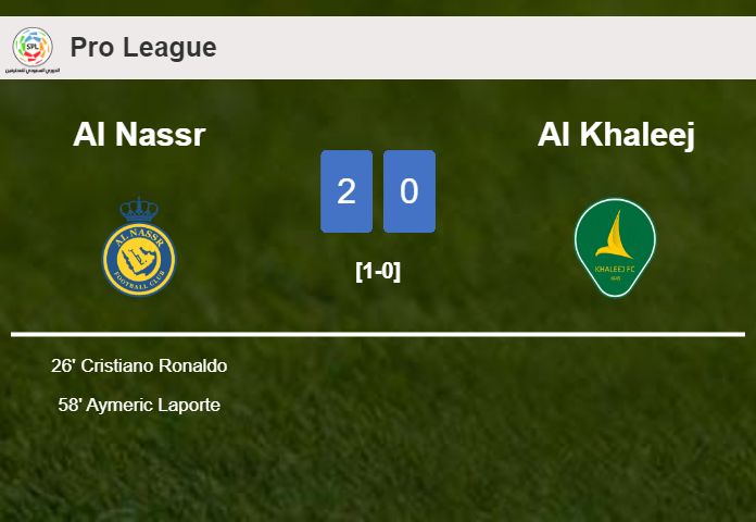 Al Nassr surprises Al Khaleej with a 2-0 win
