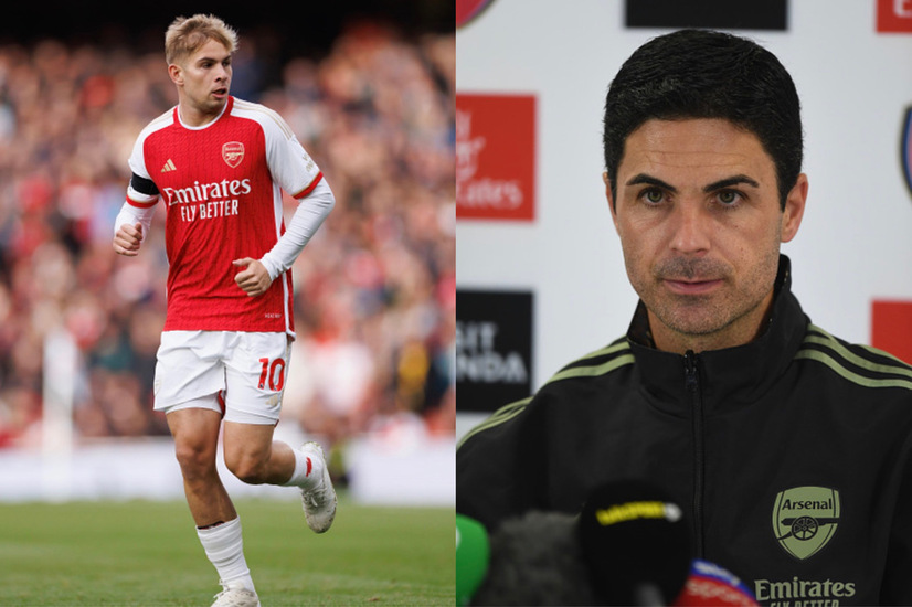 Arsenal Manager Arteta Expresses Concerns Over Emile Smith Rowe’s Knee Injury