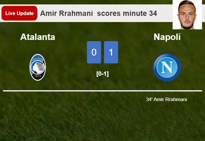 Atalanta vs Napoli live updates: Amir Rrahmani  scores opening goal in Serie A match (0-1)