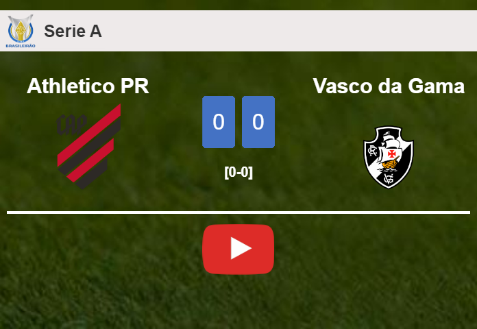 Athletico PR draws 0-0 with Vasco da Gama on Saturday. HIGHLIGHTS