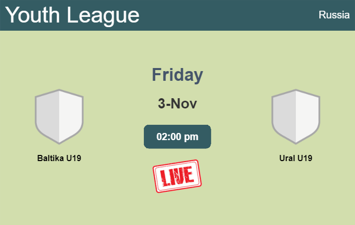 How to watch Baltika U19 vs. Ural U19 on live stream and at what time