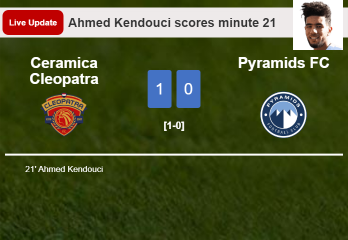 Ceramica Cleopatra vs Pyramids FC live updates: Ahmed Kendouci scores opening goal in Premier League match (1-0)