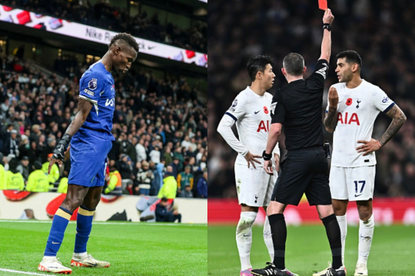 Chelsea Overcame Chaos To Defeat Nine Man Tottenham In A Thriller