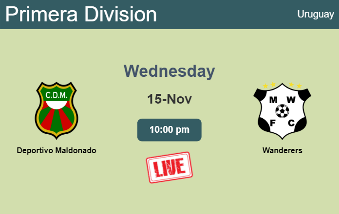 How to watch Deportivo Maldonado vs. Wanderers on live stream and at what time