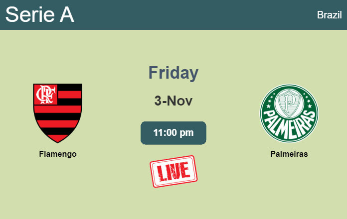 How to watch Flamengo vs. Palmeiras on live stream and at what time