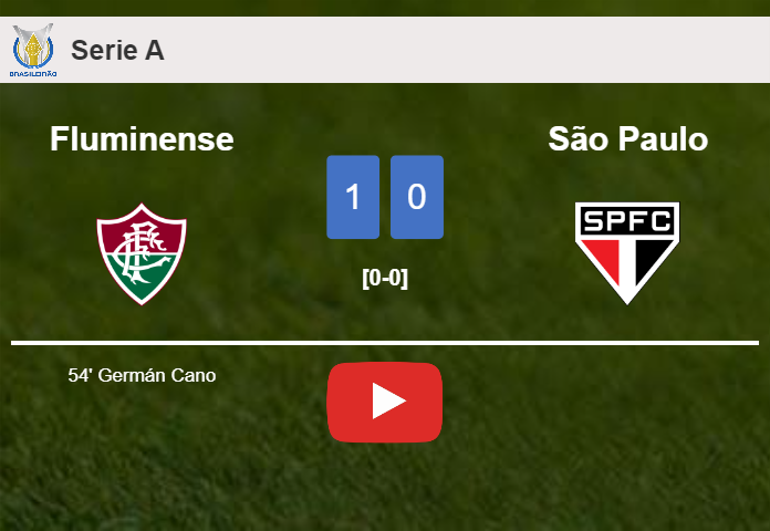Fluminense prevails over São Paulo 1-0 with a goal scored by G. Cano. HIGHLIGHTS