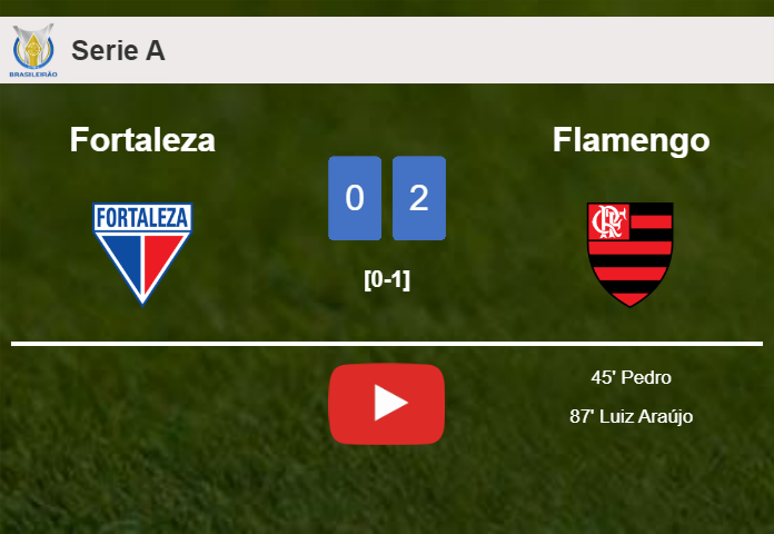 Flamengo conquers Fortaleza 2-0 on Sunday. HIGHLIGHTS