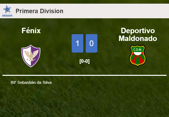 Fénix tops Deportivo Maldonado 1-0 with a late goal scored by S. da