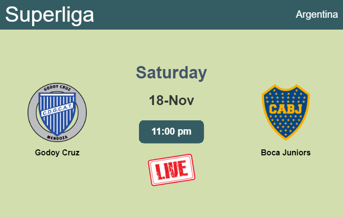 How to watch Godoy Cruz vs. Boca Juniors on live stream and at what time