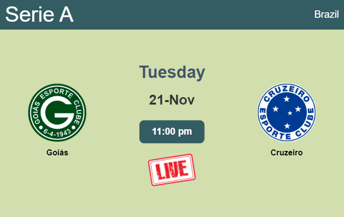 How to watch Goiás vs. Cruzeiro on live stream and at what time