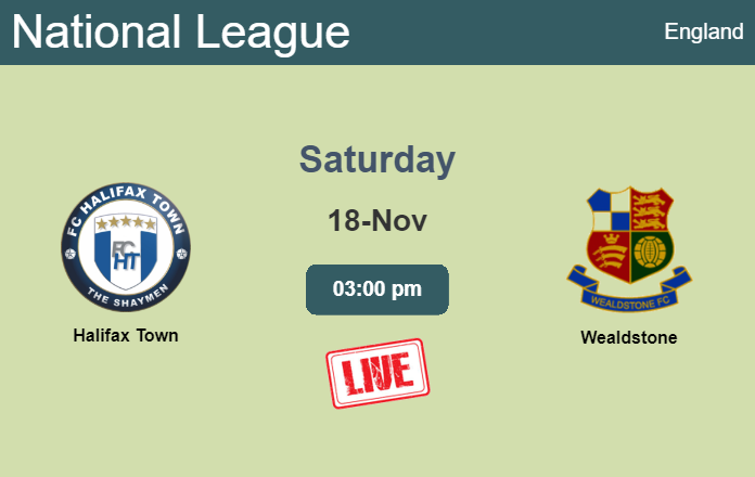 How to watch Halifax Town vs. Wealdstone on live stream and at what time