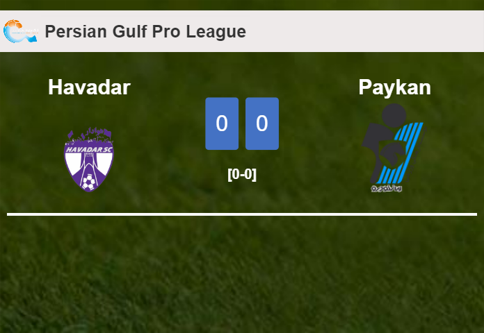Havadar draws 0-0 with Paykan on Friday