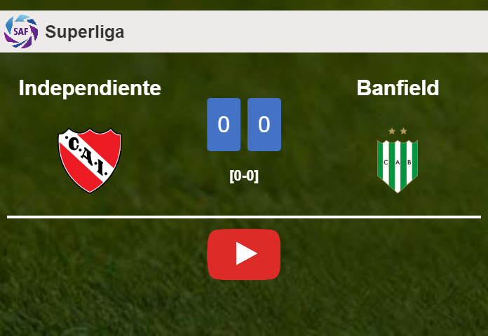 Independiente draws 0-0 with Banfield on Sunday. HIGHLIGHTS