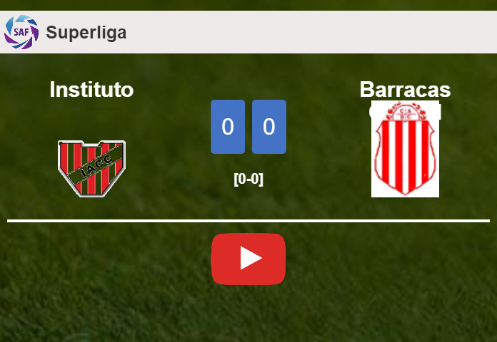 Barracas Central stops Instituto with a 0-0 draw. HIGHLIGHTS
