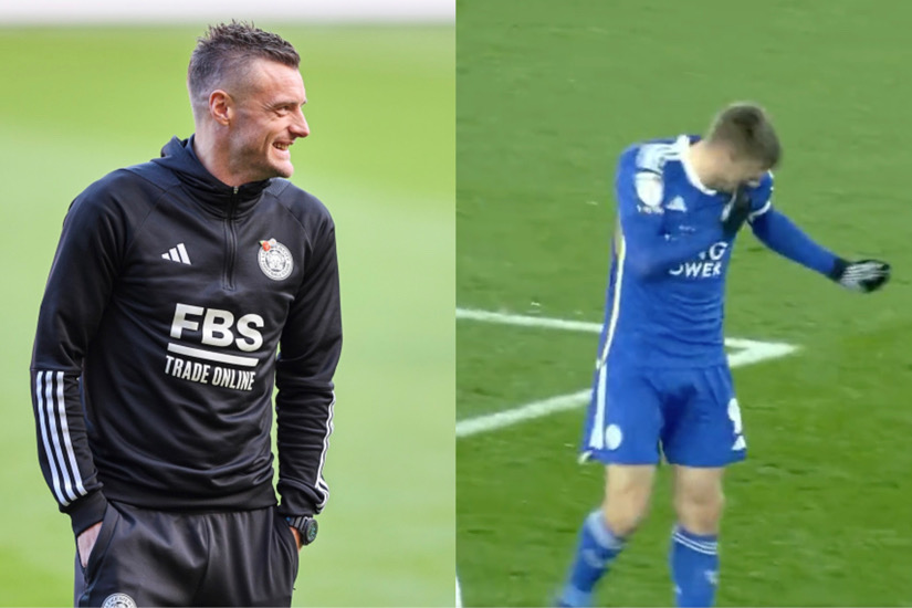 Jamie Vardy's Unusual Reaction To A Missed Chance Raises Eyebrows