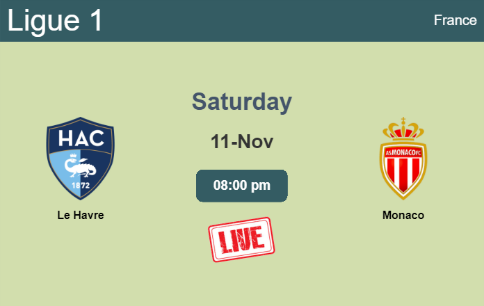 How to watch Le Havre vs. Monaco on live stream and at what time
