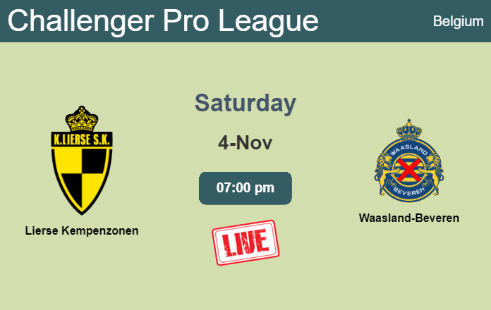 How to watch Lierse Kempenzonen vs. Waasland-Beveren on live stream and at what time