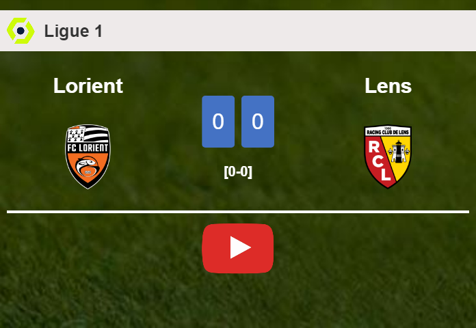Lorient draws 0-0 with Lens on Saturday. HIGHLIGHTS
