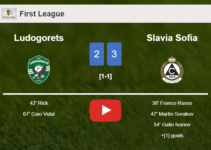 Slavia Sofia tops Ludogorets 3-2. HIGHLIGHTS