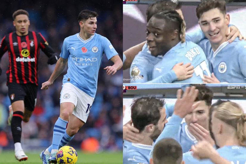 Man City's Julian Alvarez Loses Tooth In Dominant Win Over Bournemouth