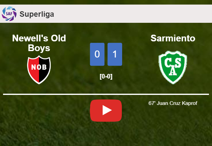 Sarmiento conquers Newell's Old Boys 1-0 with a goal scored by J. Cruz. HIGHLIGHTS
