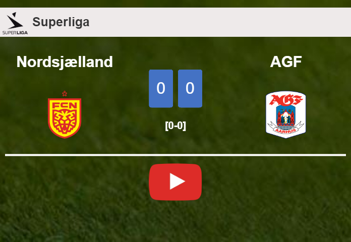 Nordsjælland draws 0-0 with AGF on Sunday. HIGHLIGHTS