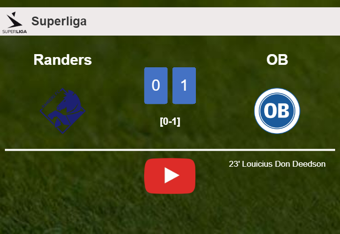 OB beats Randers 1-0 with a goal scored by L. Don. HIGHLIGHTS