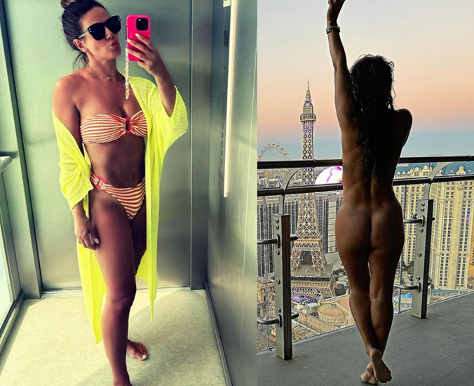 Rebekah Vardy Poses Naked In The Balcony