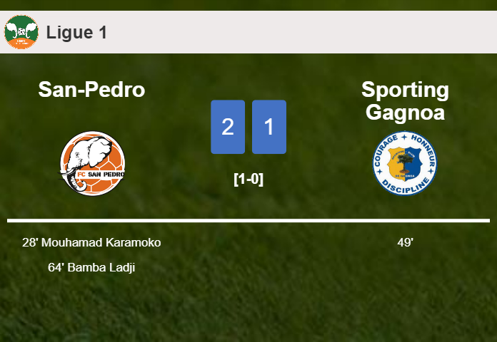 San-Pedro prevails over Sporting Gagnoa 2-1