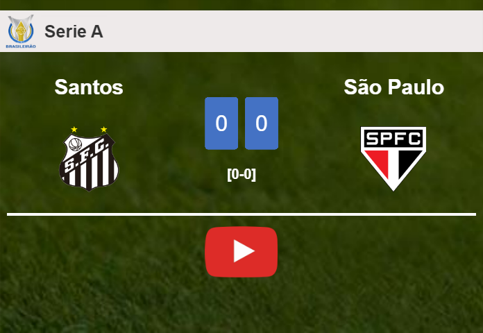 Santos draws 0-0 with São Paulo on Sunday. HIGHLIGHTS