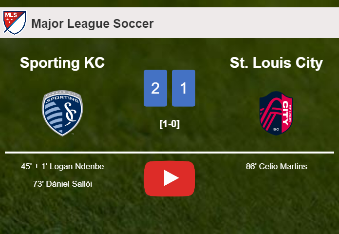 Sporting KC steals a 2-1 win against St. Louis City. HIGHLIGHTS