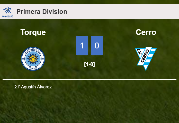 Torque defeats Cerro 1-0 with a goal scored by A. Álvarez