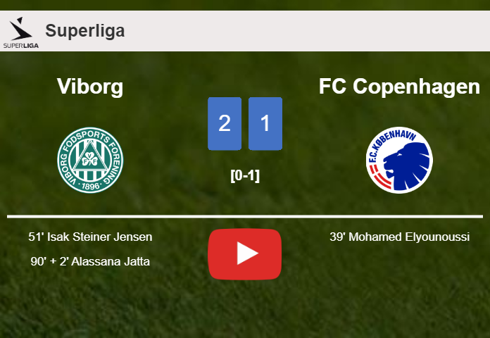 Viborg recovers a 0-1 deficit to conquer FC Copenhagen 2-1. HIGHLIGHTS