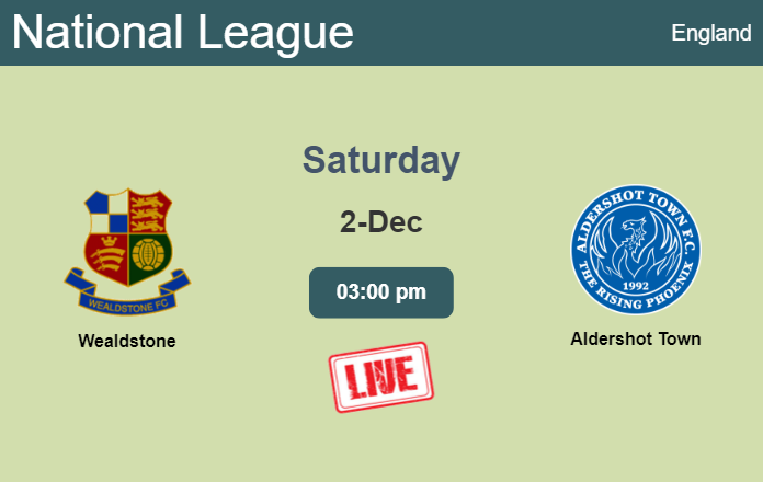 How to watch Wealdstone vs. Aldershot Town on live stream and at what time