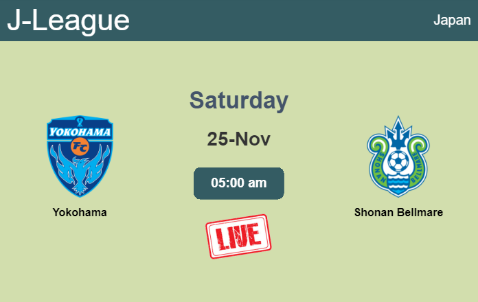 How to watch Yokohama vs. Shonan Bellmare on live stream and at what time