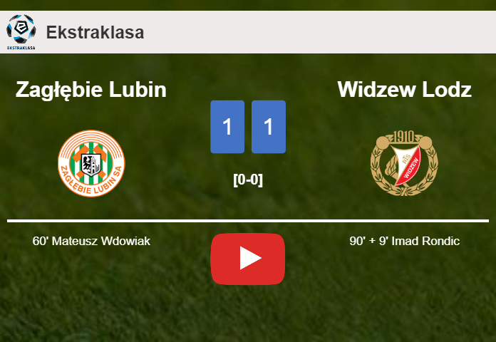 Widzew Lodz clutches a draw against Zagłębie Lubin. HIGHLIGHTS