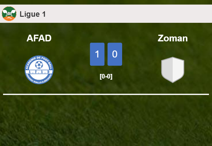 AFAD beats Zoman 1-0 with a goal scored by 