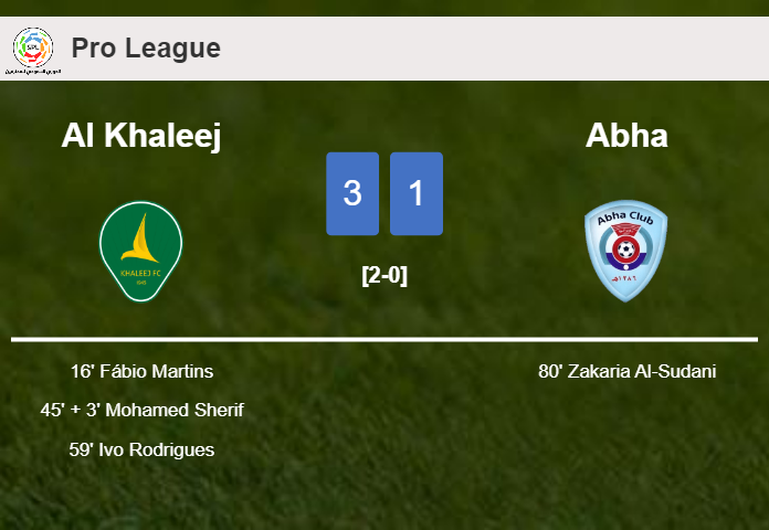 Al Khaleej beats Abha 3-1
