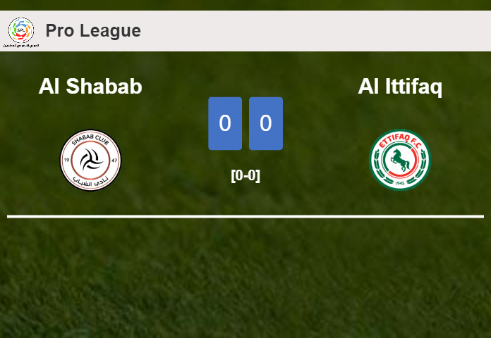 Al Shabab draws 0-0 with Al Ittifaq on Thursday
