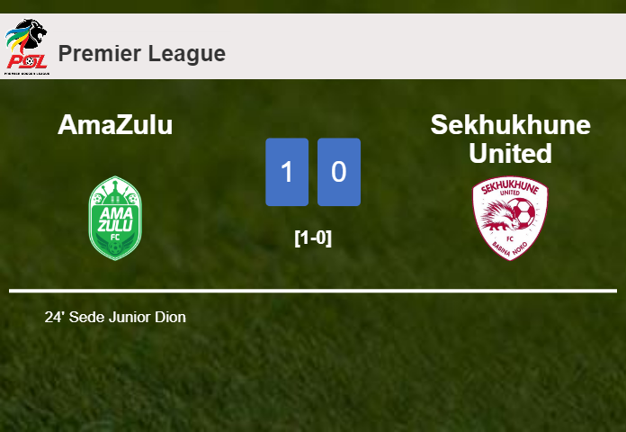 AmaZulu overcomes Sekhukhune United 1-0 with a goal scored by S. Junior