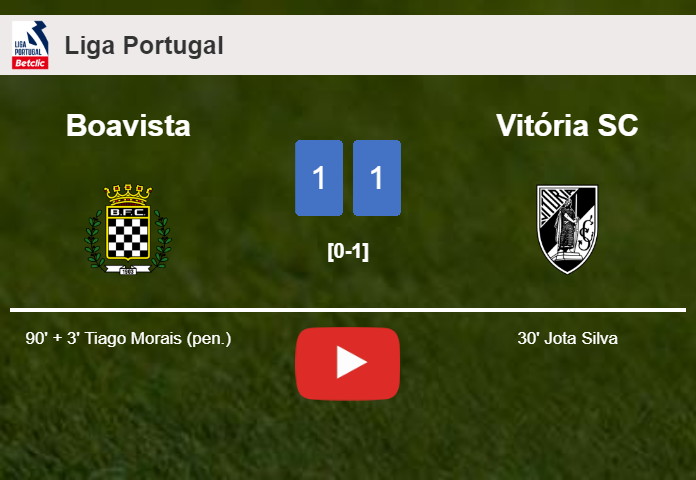 Boavista clutches a draw against Vitória SC. HIGHLIGHTS