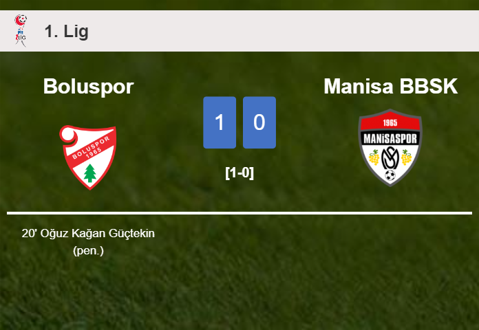 Boluspor tops Manisa BBSK 1-0 with a goal scored by O. Kağan