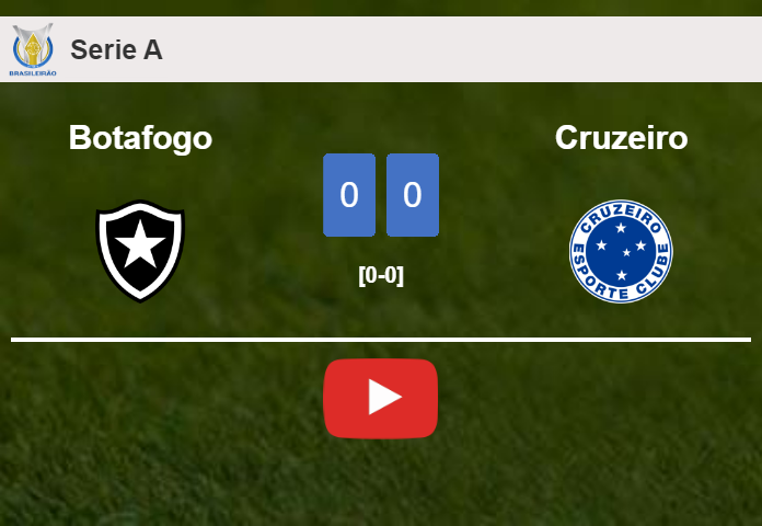 Cruzeiro stops Botafogo with a 0-0 draw. HIGHLIGHTS
