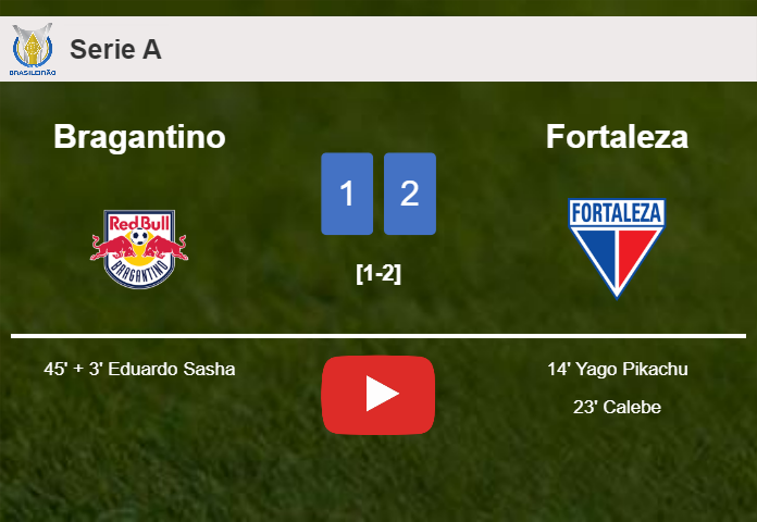 Fortaleza conquers Bragantino 2-1. HIGHLIGHTS