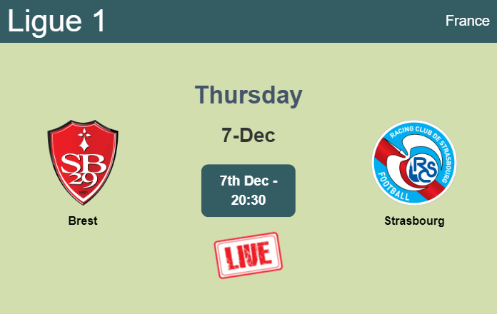 How to watch Brest vs. Strasbourg on live stream and at what time