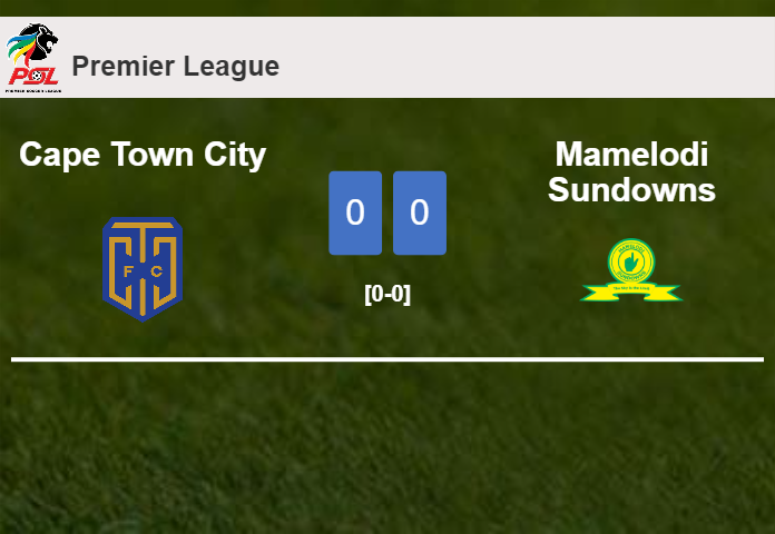 Cape Town City draws 0-0 with Mamelodi Sundowns on Sunday