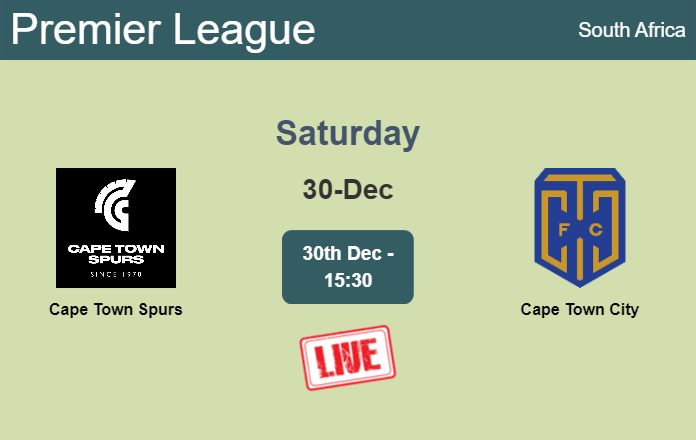 How to watch Cape Town Spurs vs. Cape Town City on live stream and at what time